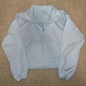 Lululemon Softstreme half-zip, light blue